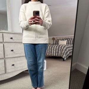 GAP Cream Crew Neck Sweater